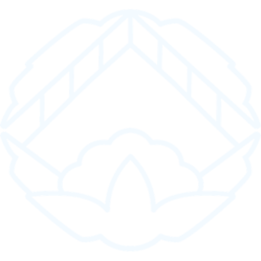 Light blue Satoyama stays logo on transparent background.