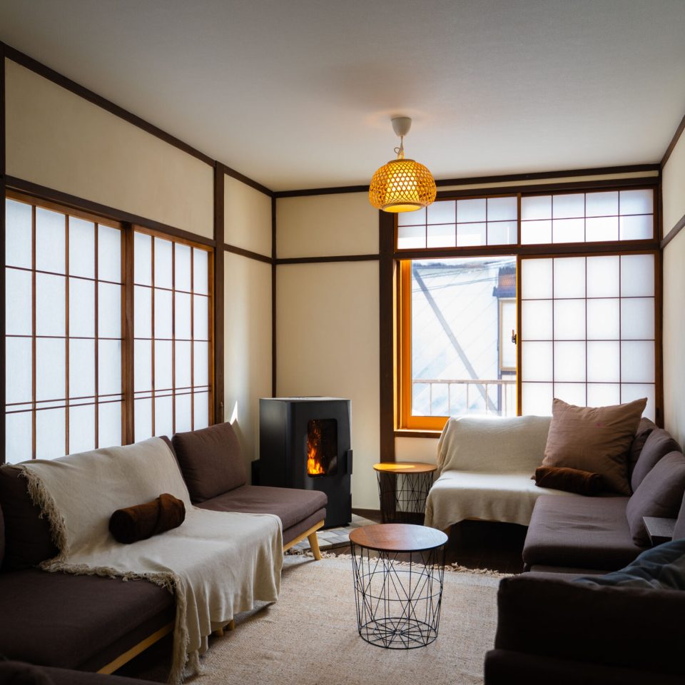 kendama living room fireplace