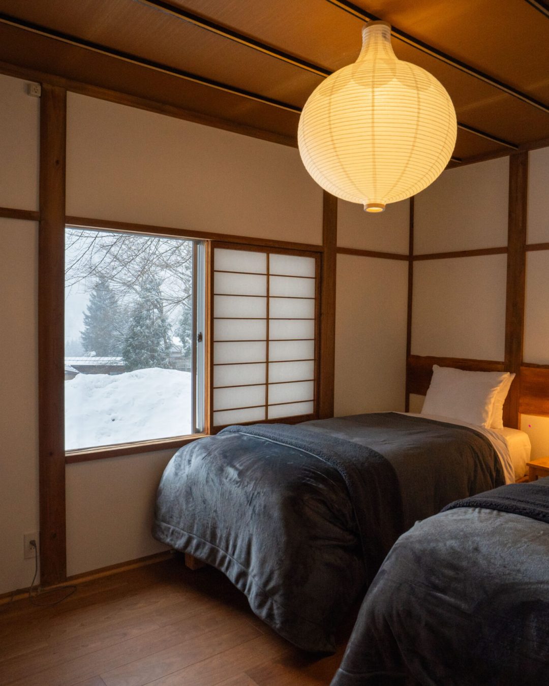 image showing spacious bedroom with open window