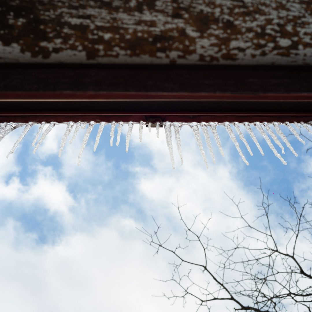icicles blue sky