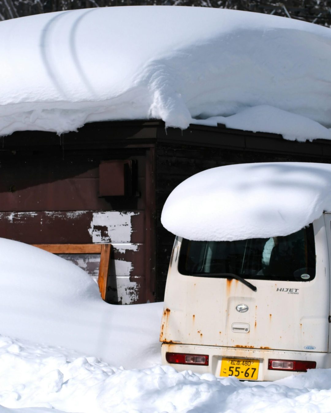 driving japan snow
